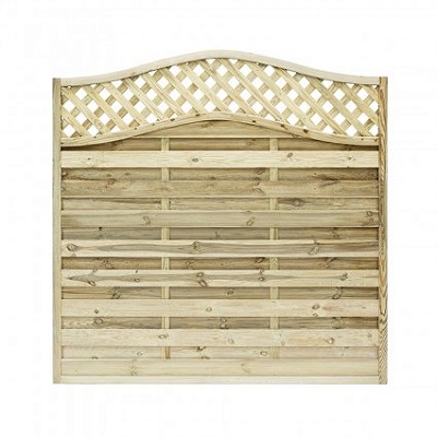 Decorative Fence Panel With Curved Top
