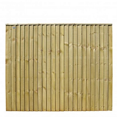 Fully Framed Closeboard Panel Pressure Treated Green
